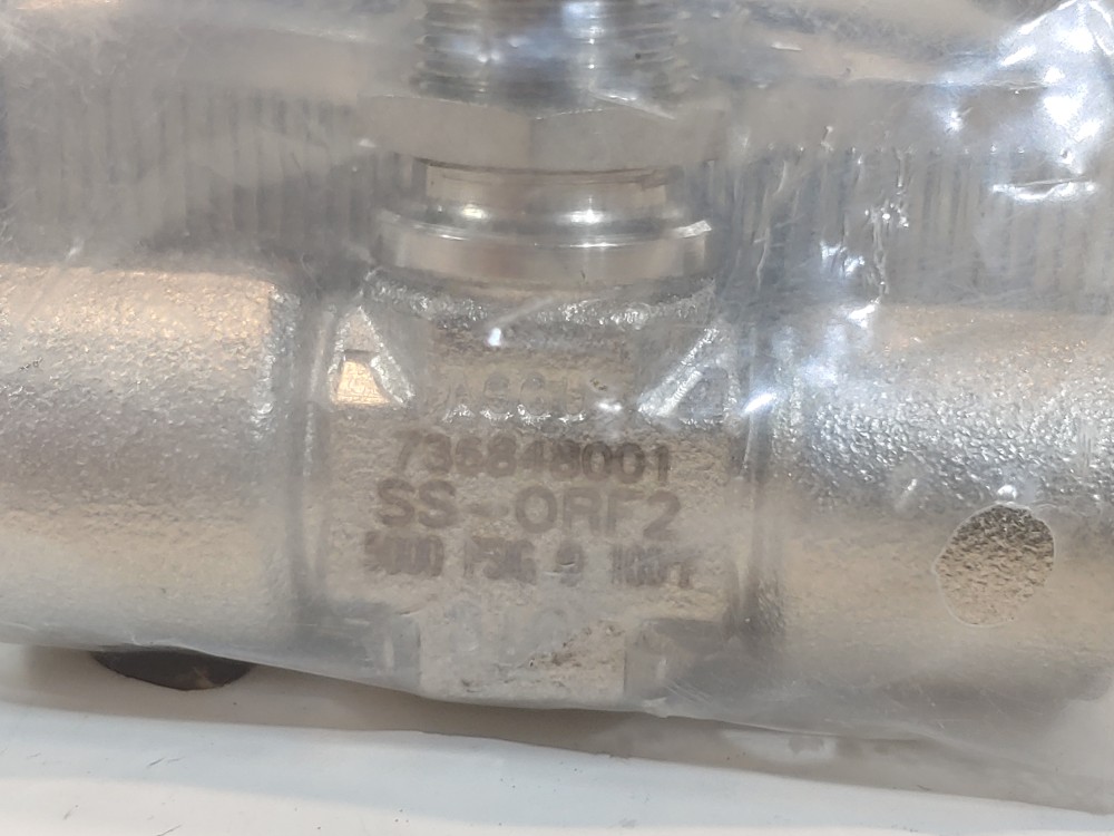Swagelok SS Integral Bonnet Needle Valve SS-ORF2, 1/8" FNPT, Regulating Stem