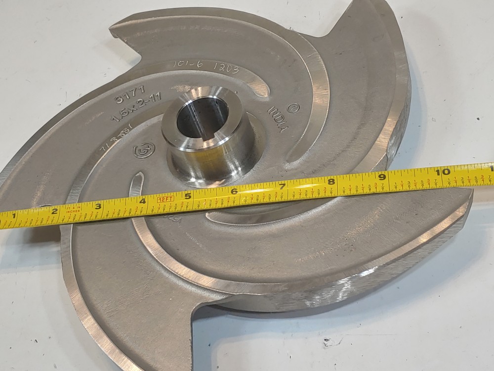 Gould 3171 CF8M 5-Vane 1.5" x 2" - 11 Impeller 