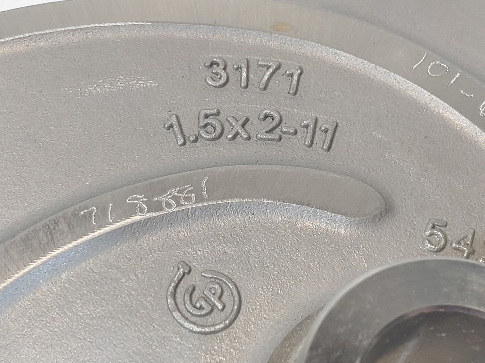 Gould 3171 CF8M 5-Vane 1.5" x 2" - 11 Impeller 