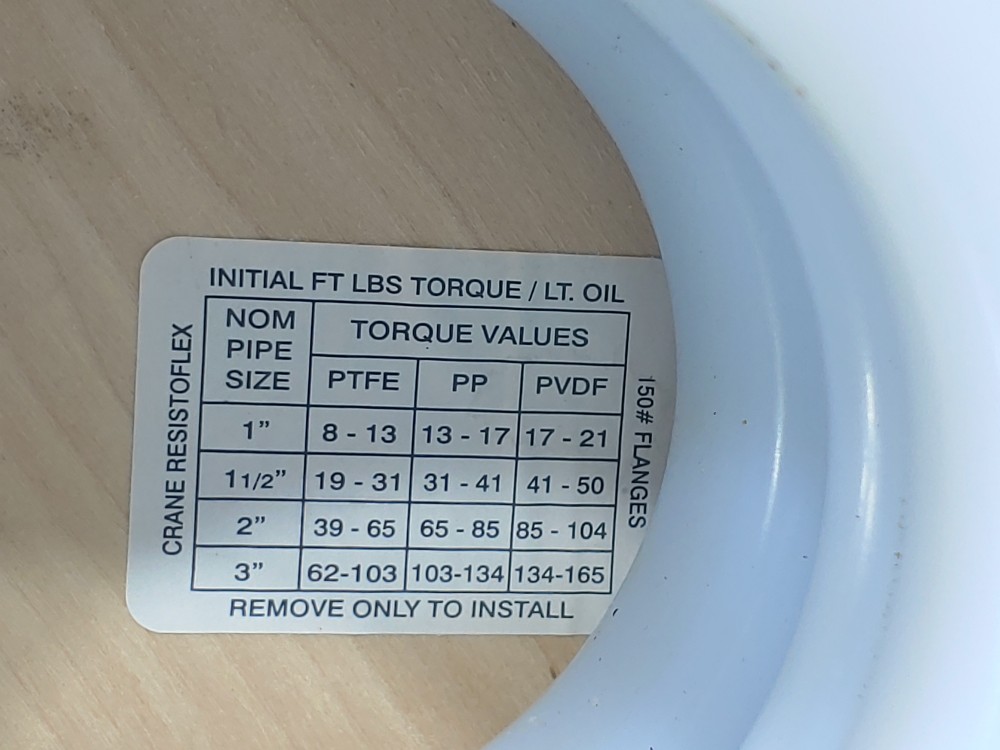 Crane Resistoflex 3" 150 HL Teflon Lined Expansion Joint Model A395