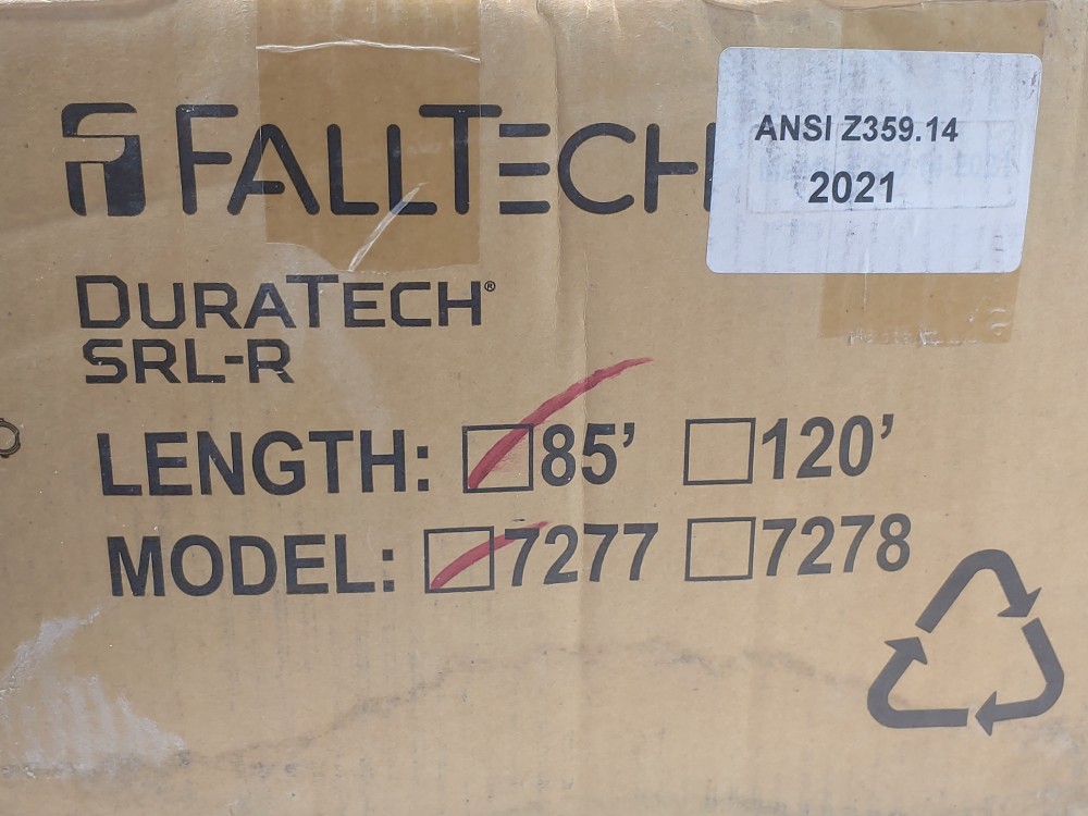 FallTech 7277 85' SRL-R Duratech Galvanized Cable