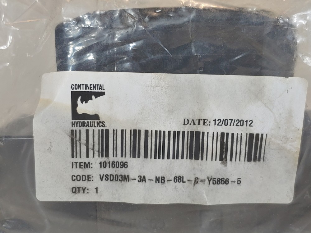 Continental Hydraulics Directional Control Valve VSD03M-3A-NB-68L-C-Y5856-5