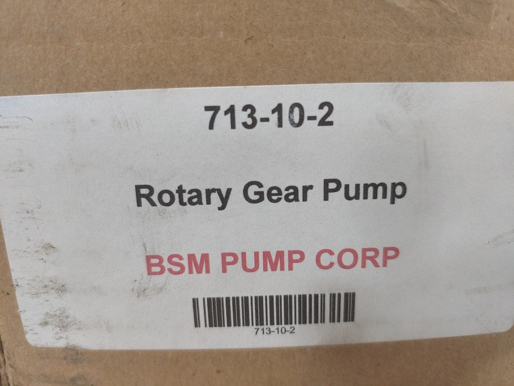 Brown & Sharpe BSM Pump 713-10-2 Rotary Gear Pump