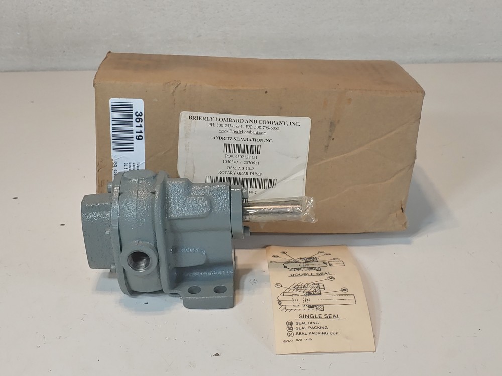Brown & Sharpe BSM Pump 713-10-2 Rotary Gear Pump