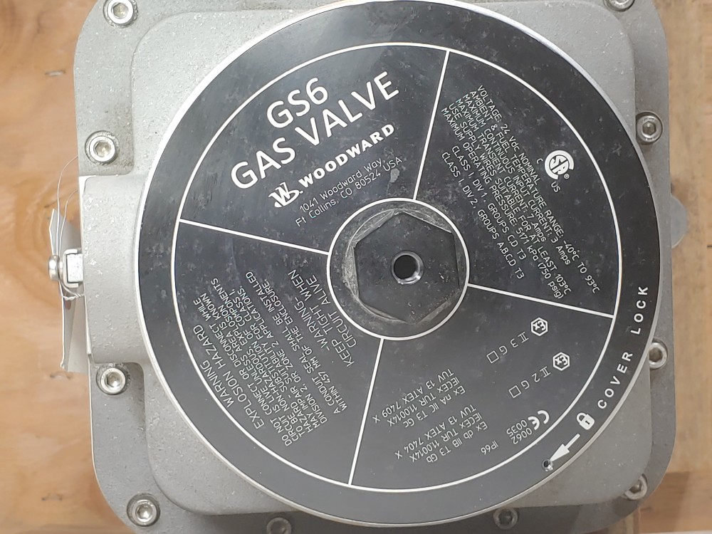Woodward 9908-1534 GS6 Gas Control Valve 