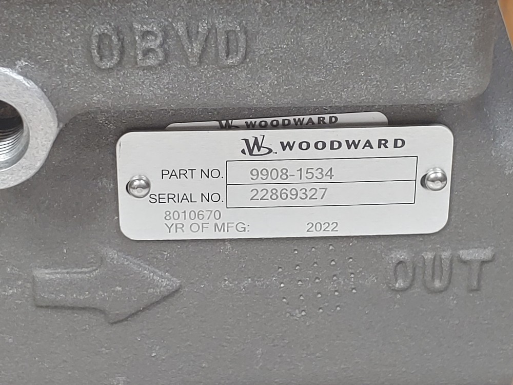 Woodward 9908-1534 GS6 Gas Control Valve 