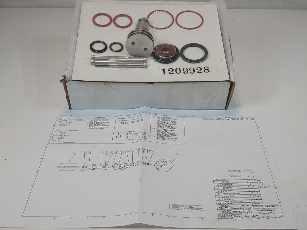 Pneumatic Products 1209928 Repress Valve Repair Kit 