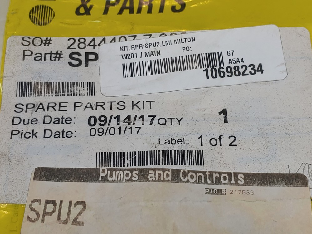 LMI Pumps Spare Parts Kit SPU2