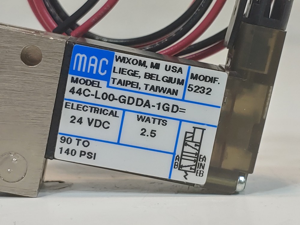 MAC 44C-L00-GDDA-1GD Direct Solenoid Operated Valve 