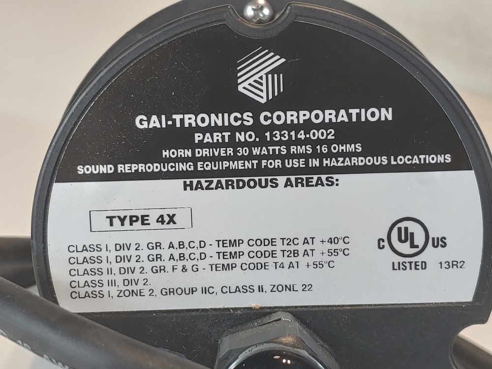 GAI-TRONICS 13314-002 Signaling Motor Control Horn Driver
