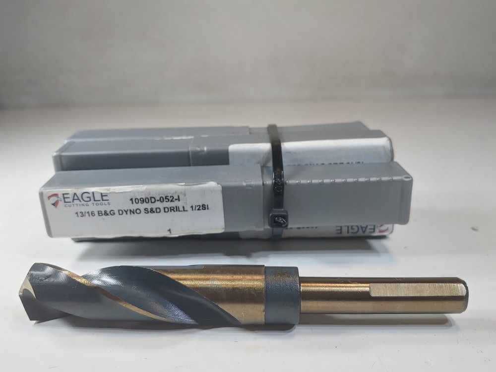 Lot of (5) Eagle Cutting 13/16" Tools S&D Drill Bits with 1/2" Shank 1090D-052-I