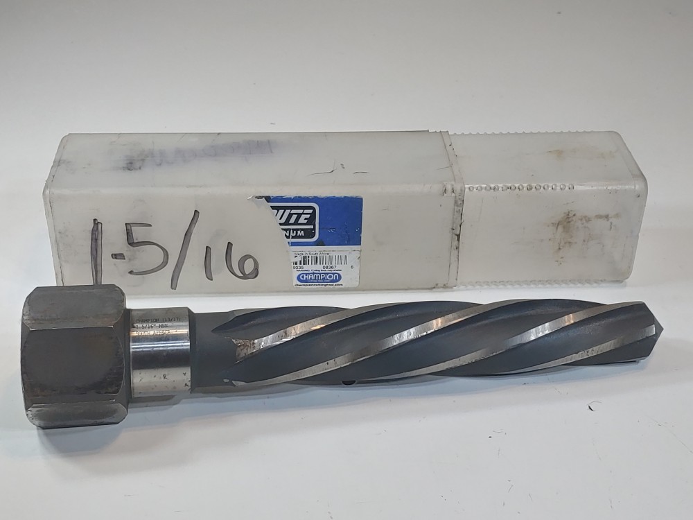 Champion 1-5/16" HSS Spiral Flute Hex Shank Bridge Reamer XL86-1-5/16