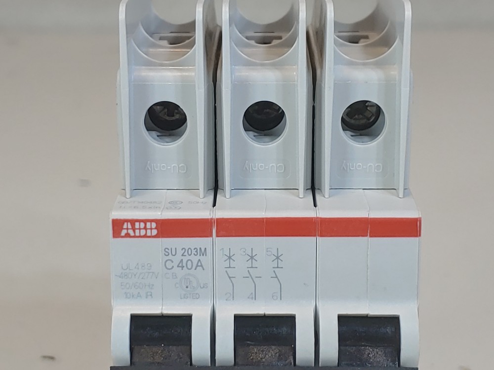 ABB 40A 3-Pole Miniature Circuit Breaker Type SU 203M-C40