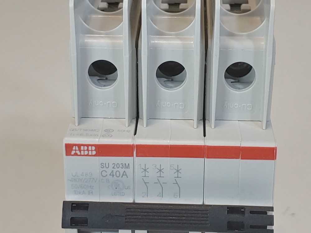 ABB 40A 3-Pole Miniature Circuit Breaker Type SU 203M-C40