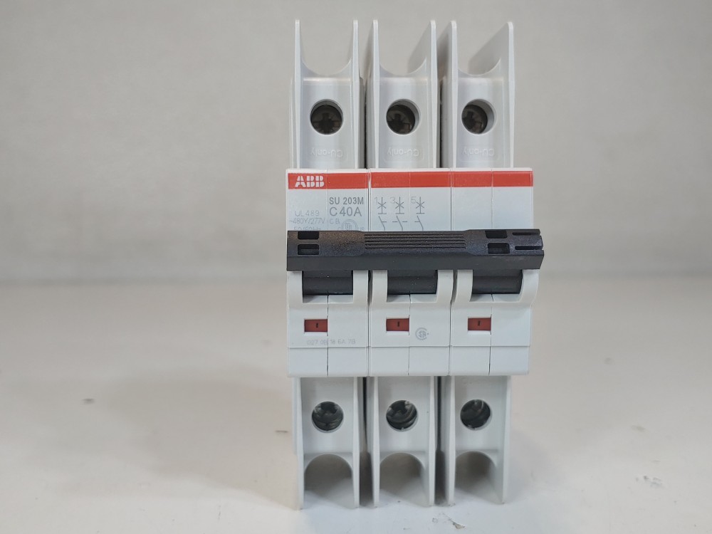 ABB 40A 3-Pole Miniature Circuit Breaker Type SU 203M-C40