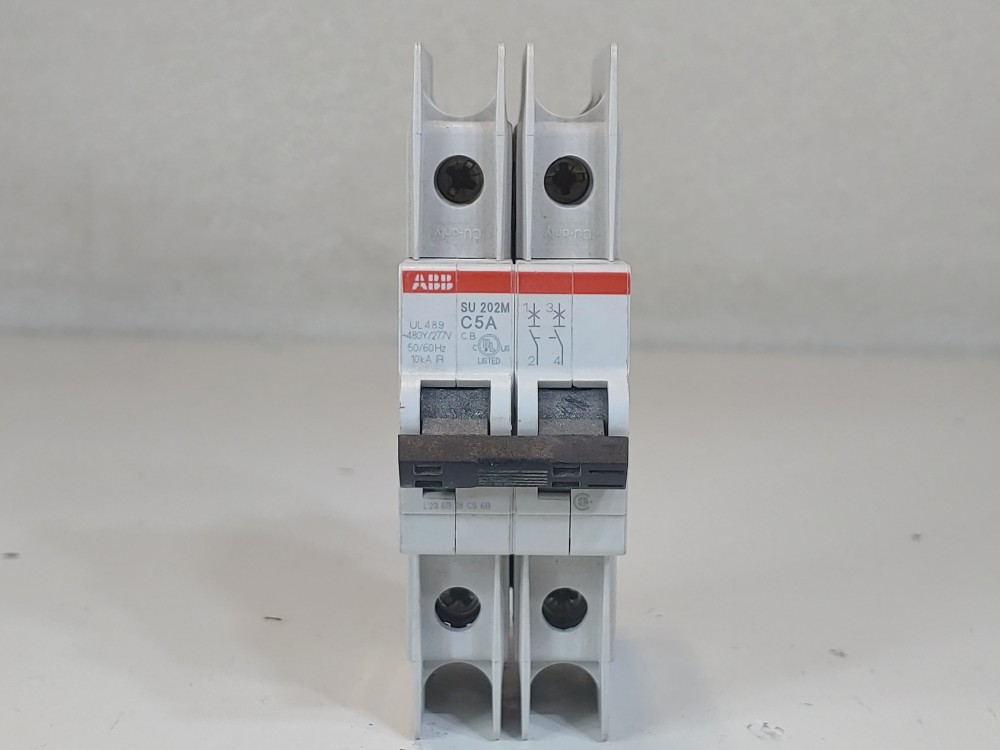 ABB 5 Amp 2-Pole Miniature Circuit Breaker SU 202M