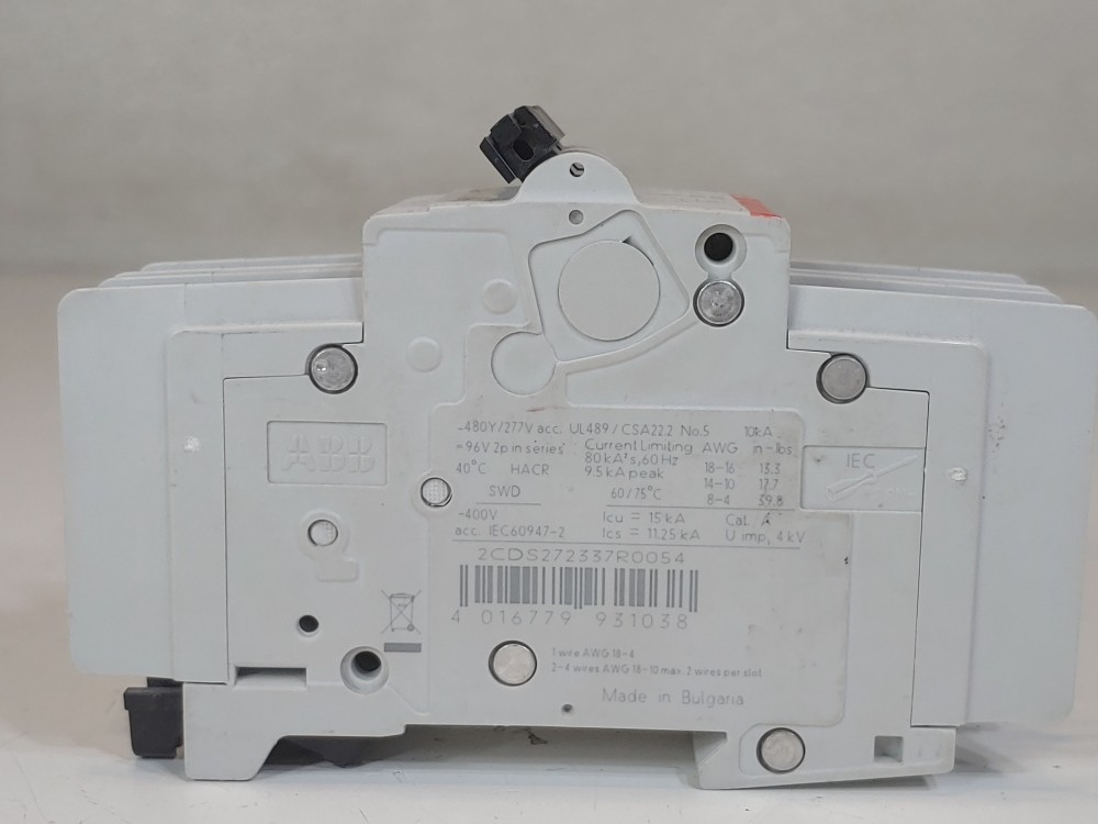 ABB 5 Amp 2-Pole Miniature Circuit Breaker SU 202M