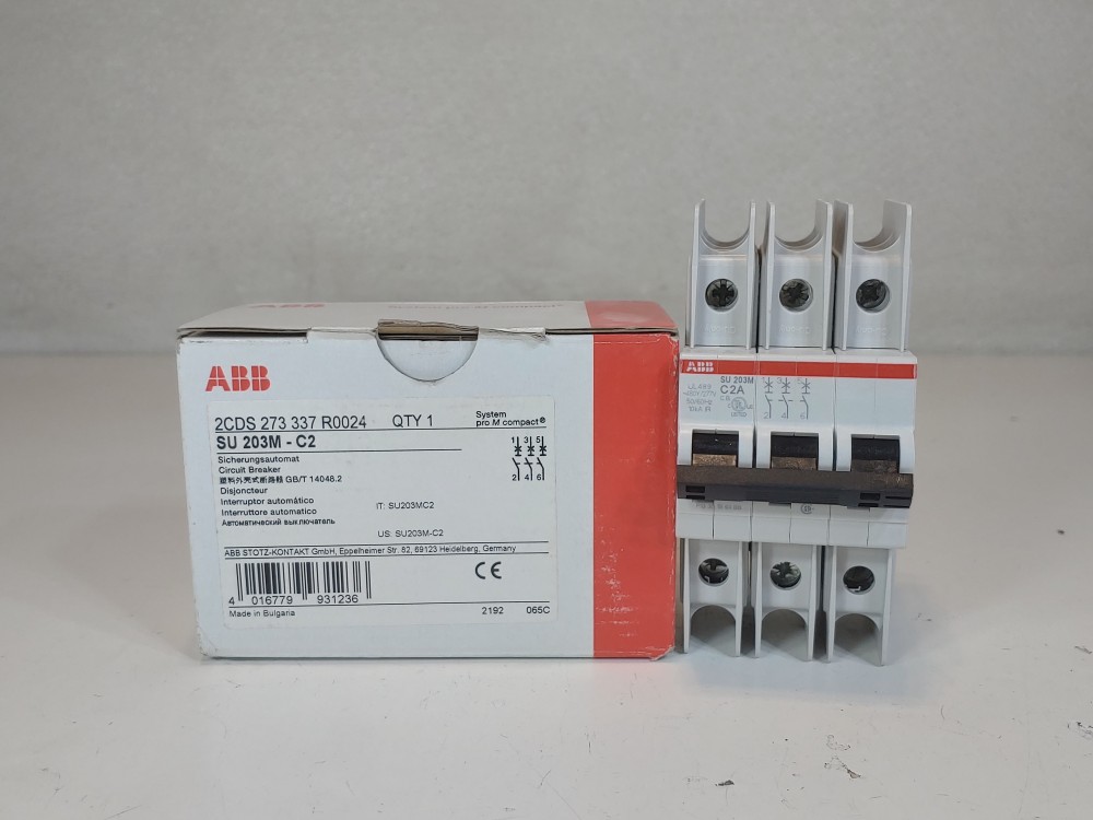 ABB 3-Pole Miniature Circuit Breaker Type SU 203M-C2