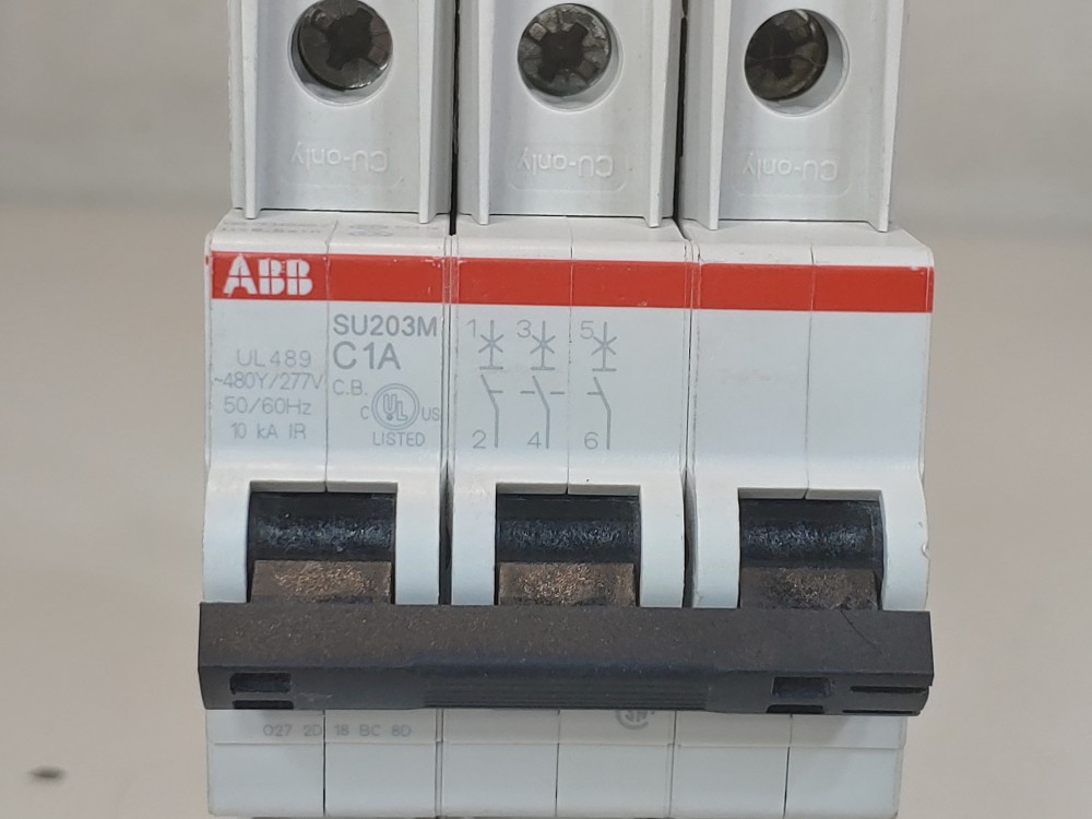 ABB 1 Amp 3-Pole Miniature Circuit Breaker Type  SU 203M-C1A