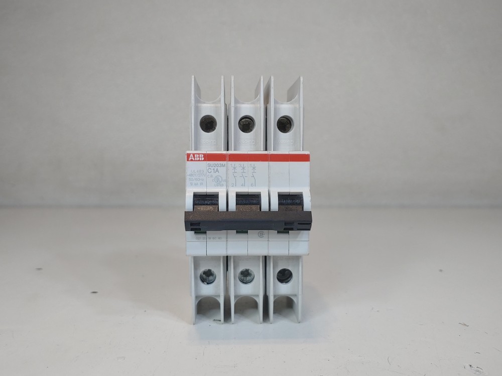 ABB 1 Amp 3-Pole Miniature Circuit Breaker Type  SU 203M-C1A