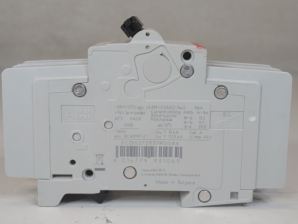 ABB 8 Amp 2-Pole Miniature Circuit Breaker Type SU 202M-C8
