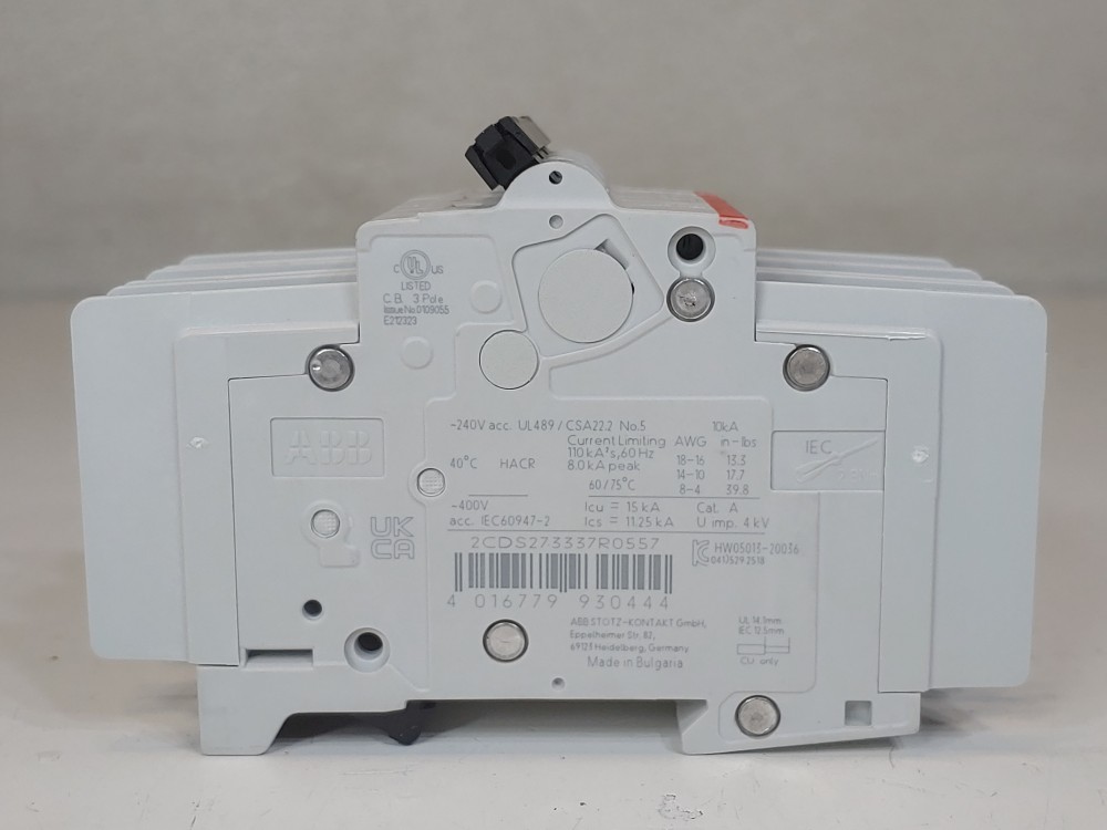 ABB 40A 3-Pole Miniature Circuit Breaker Type SU 203M-K40