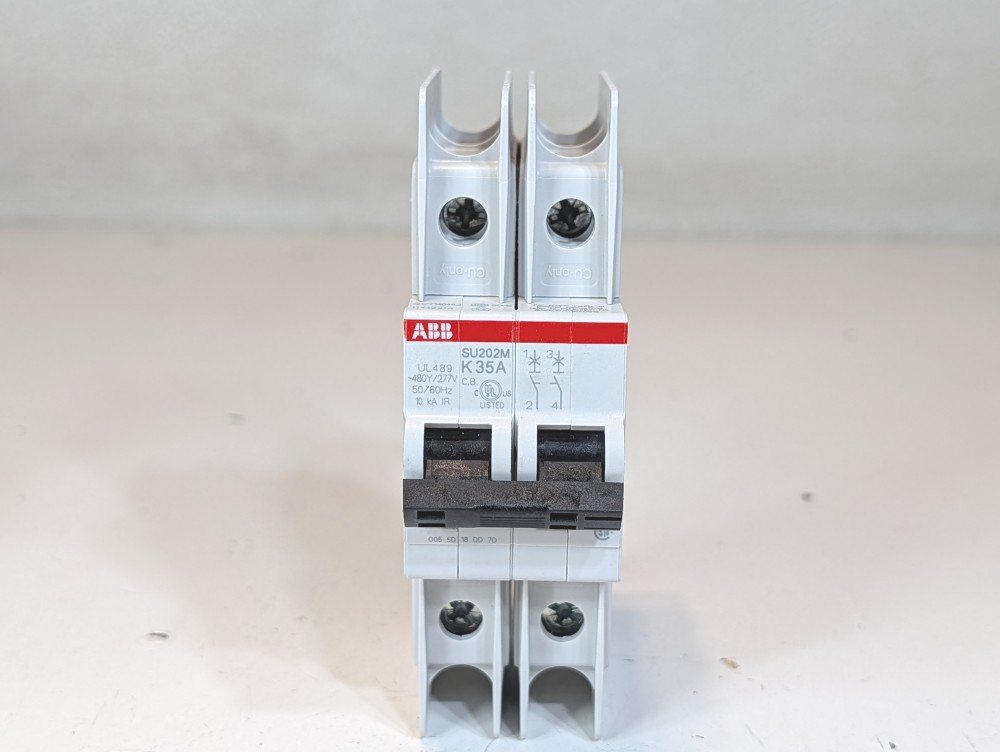 ABB 35 Amp 2-Pole Miniature Circuit Breaker Type SU 202M-K35