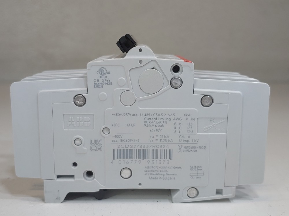ABB 32 Amp 3-Pole Miniature Circuit Breaker Type SU 203M-C32