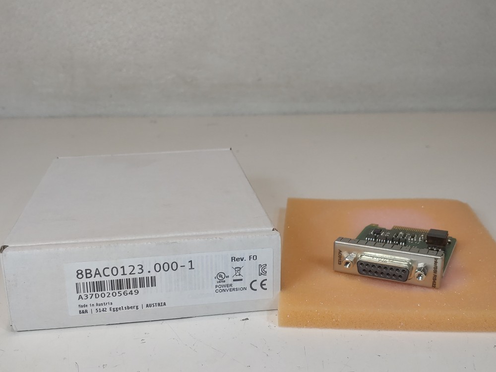 B&R Incremental Encoder & SSI Absolute Encoder Interface Module 8BAC0123.000-1 