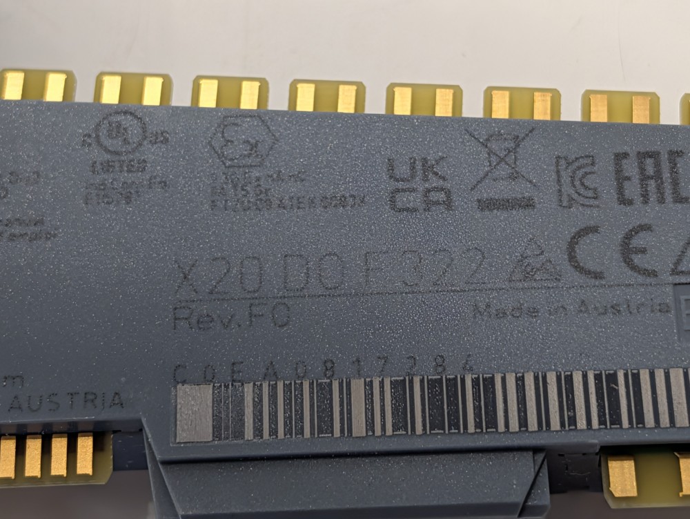 B&R Automation PLC Output Module X20 D0 F322 Rev. F0