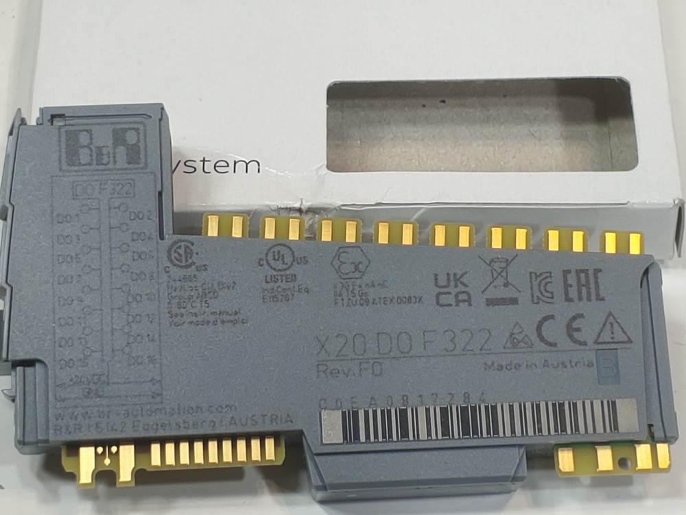 B&R Automation PLC Output Module X20 D0 F322 Rev. F0