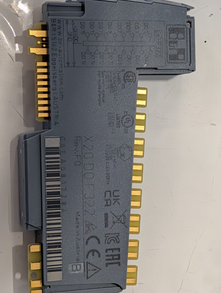 B&R Automation PLC Output Module X20 D0 F322 Rev. F0