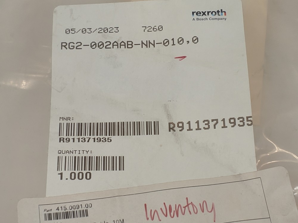 Rexroth RG2-002AAB-NN-010,0 Encoder Cable 