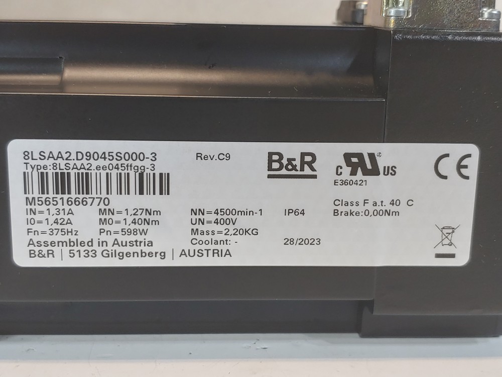 B&R 8LSAA2.D9045S000-3 Servo Motor