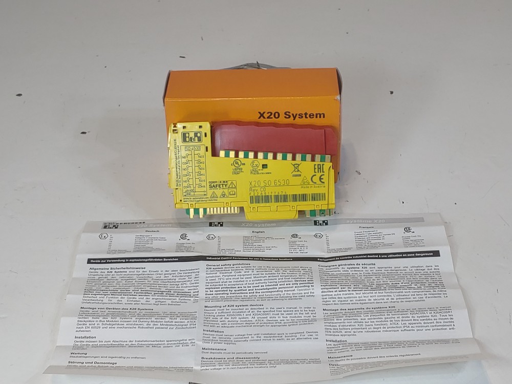 B&R Safe Digital Output Module X20 S0 6530