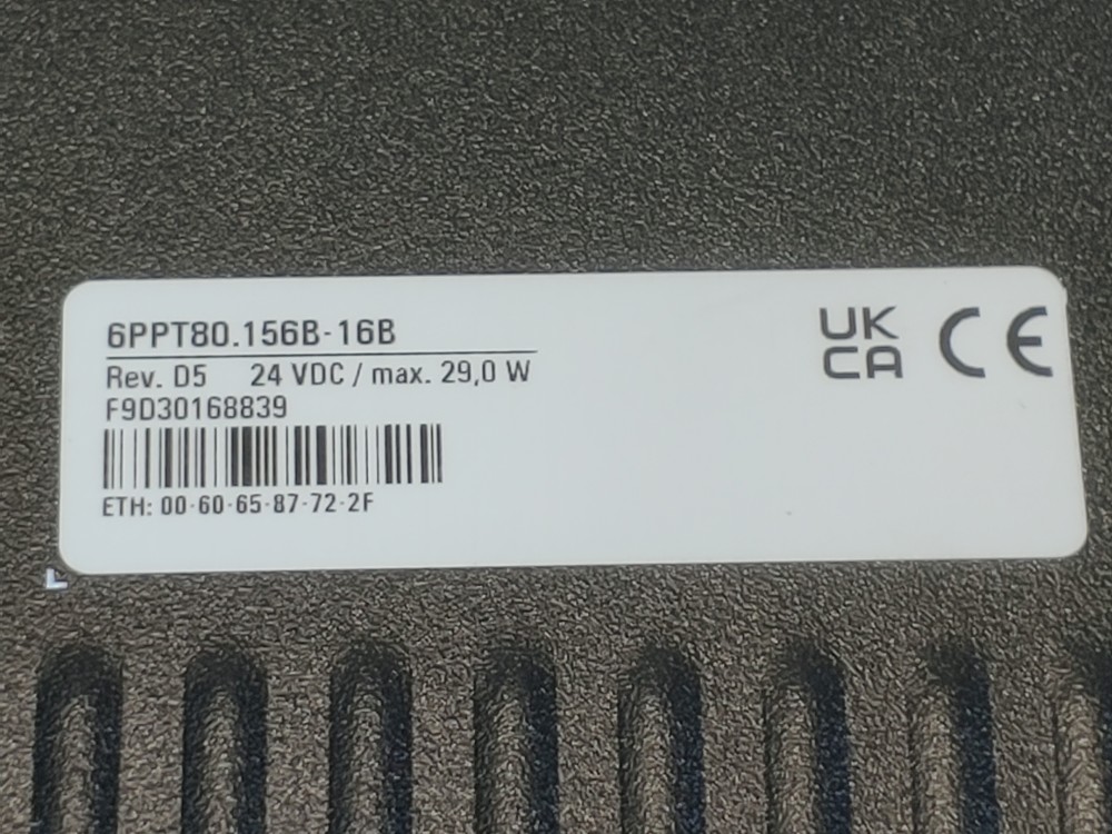 B&R Power Panel T80 Model#: 6PPT80 156B-16B