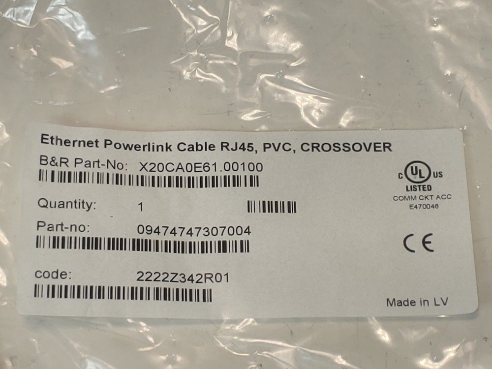 B&R X20CA0E61.00100 Powerlink/ Ethernet Connection Cable