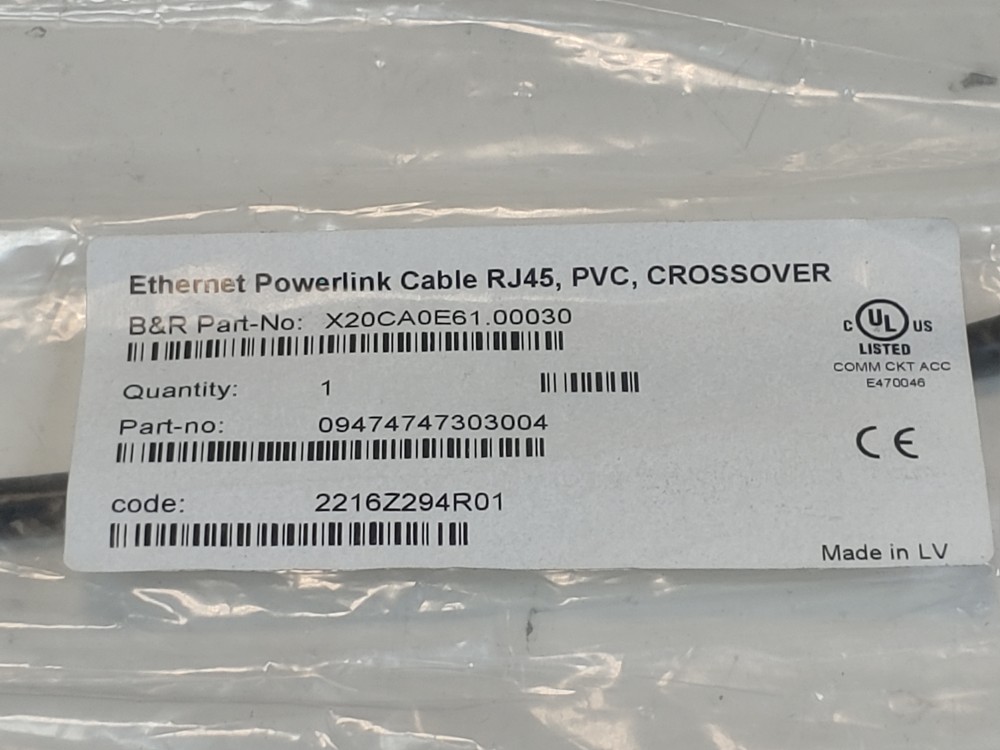 B&R X20CA0E61.00030 Powerlink/Ethernet Connection Cable