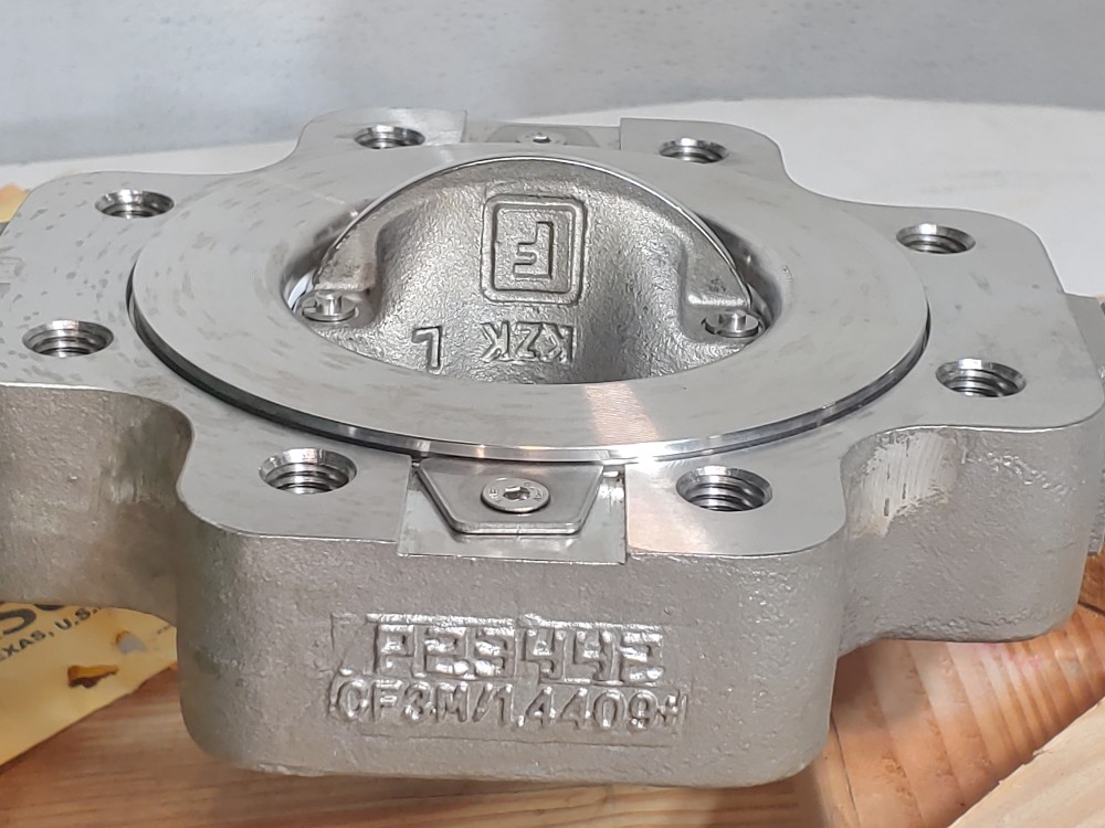 Fisher 4" 150# CF3M 484CV/418KV Actuated Butterfly Valve w/ DVC6200 Positioner 