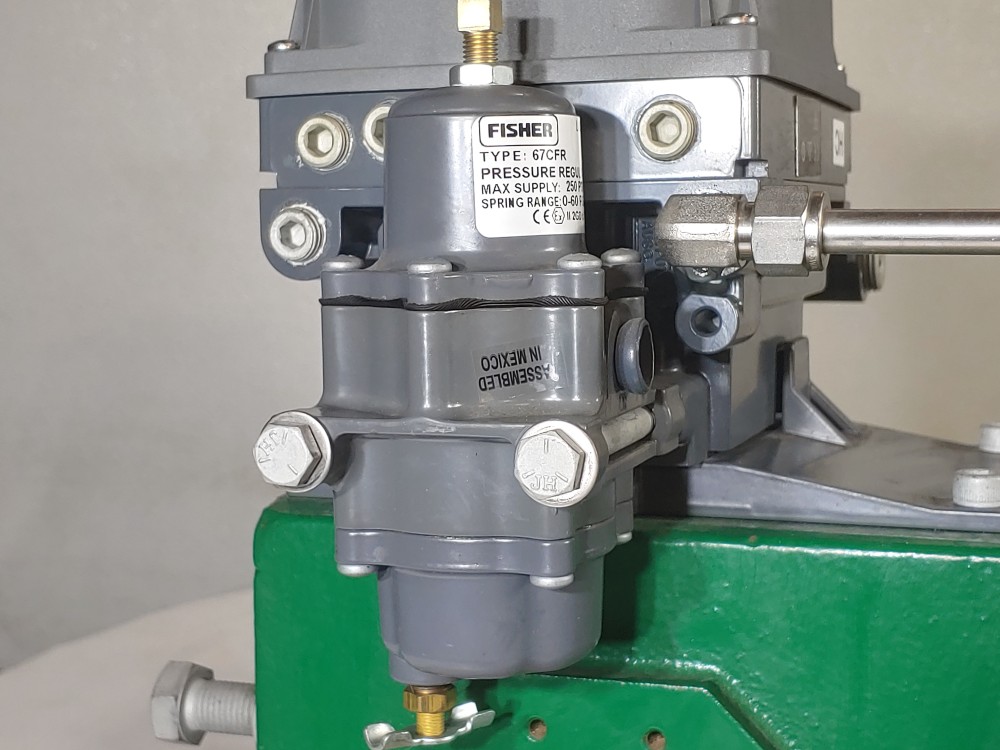 Fisher 4" 150# CF3M 484CV/418KV Actuated Butterfly Valve w/ DVC6200 Positioner 