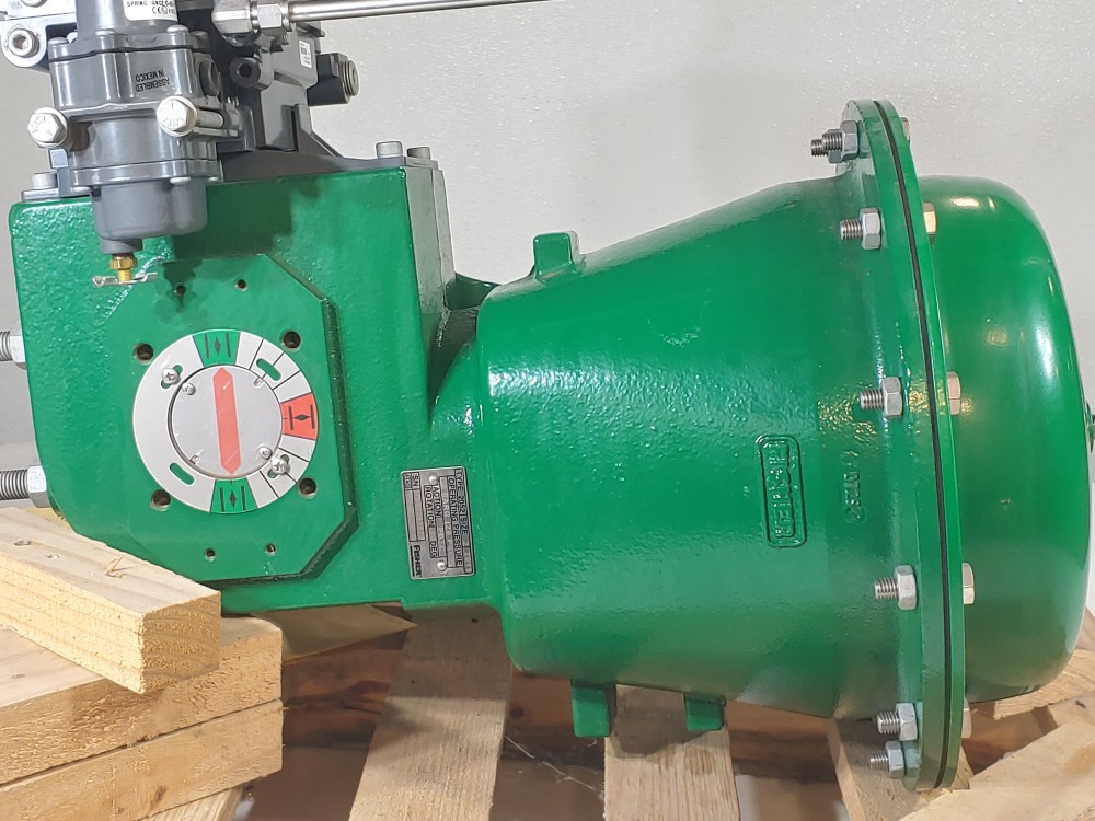 Fisher 4" 150# CF3M 484CV/418KV Actuated Butterfly Valve w/ DVC6200 Positioner 