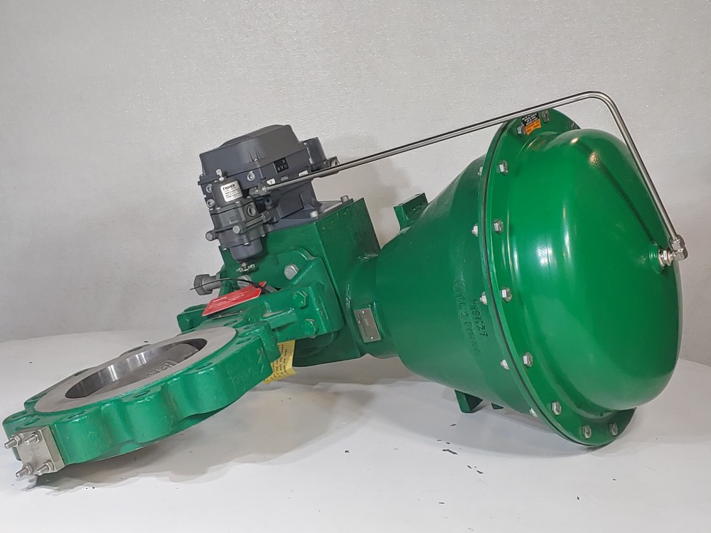 Fisher 8" 300/600# Actuated Butterfly Valve  w/ Fisher DVC6200 Positioner