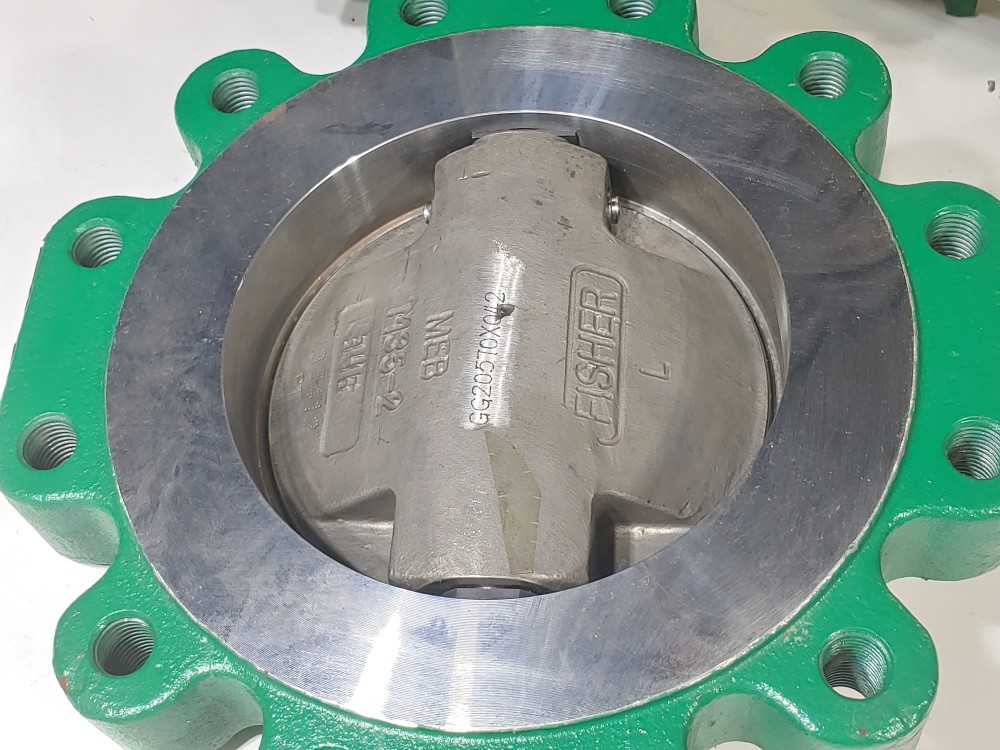 Fisher 8" 300/600# Actuated Butterfly Valve  w/ Fisher DVC6200 Positioner