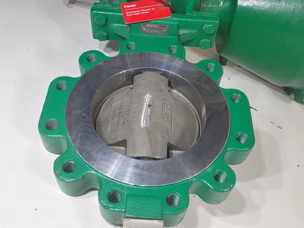 Fisher 8" 300/600# Actuated Butterfly Valve  w/ Fisher DVC6200 Positioner