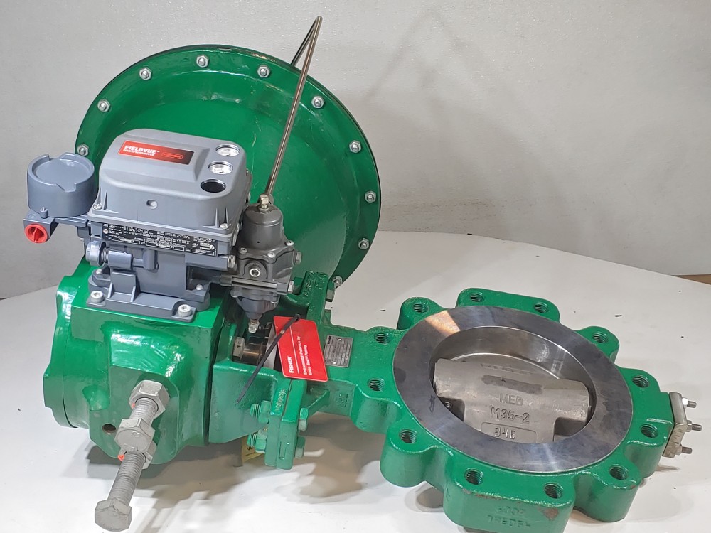 Fisher 8" 300/600# Actuated Butterfly Valve  w/ Fisher DVC6200 Positioner