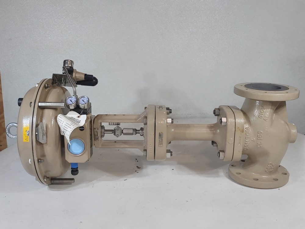 Samson 4" 150#CL Type 3277 Actuator Control Valve w/ Positioner 