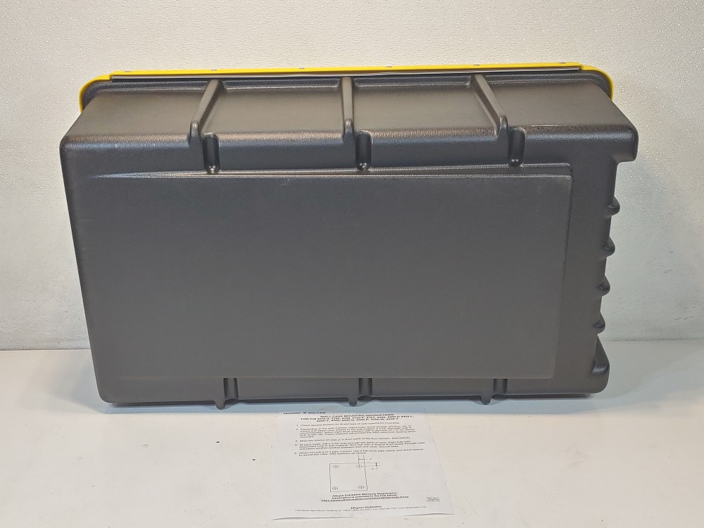 Allegro 4100 SCBA Wall Cabinet Case Plastic Black/Yellow