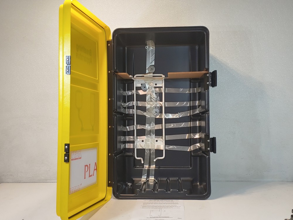 Allegro 4100 SCBA Wall Cabinet Case Plastic Black/Yellow