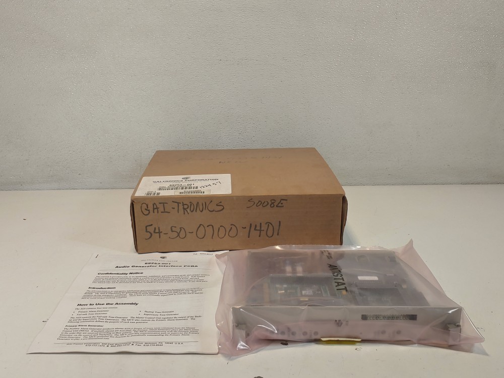 Gai-Tronics 69253-001 Audio Generator Interface AGI 6925 CCF