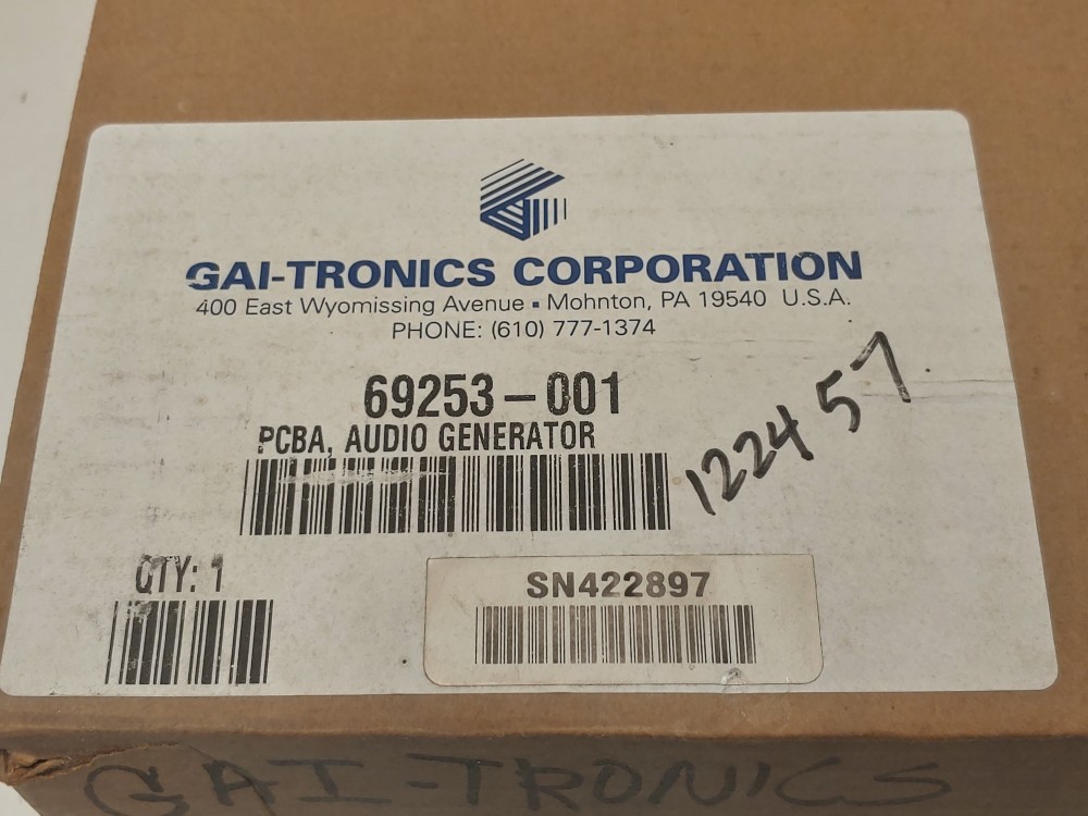 Gai-Tronics 69253-001 Audio Generator Interface AGI 6925 CCF